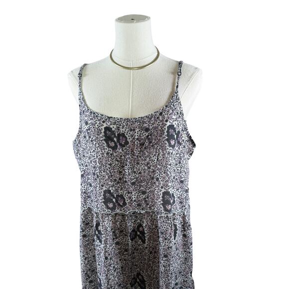 Natural Life Cotton Floral Spaghetti Strap Maxi Dress | Dainty Floral | L/XL - Picture 7 of 11